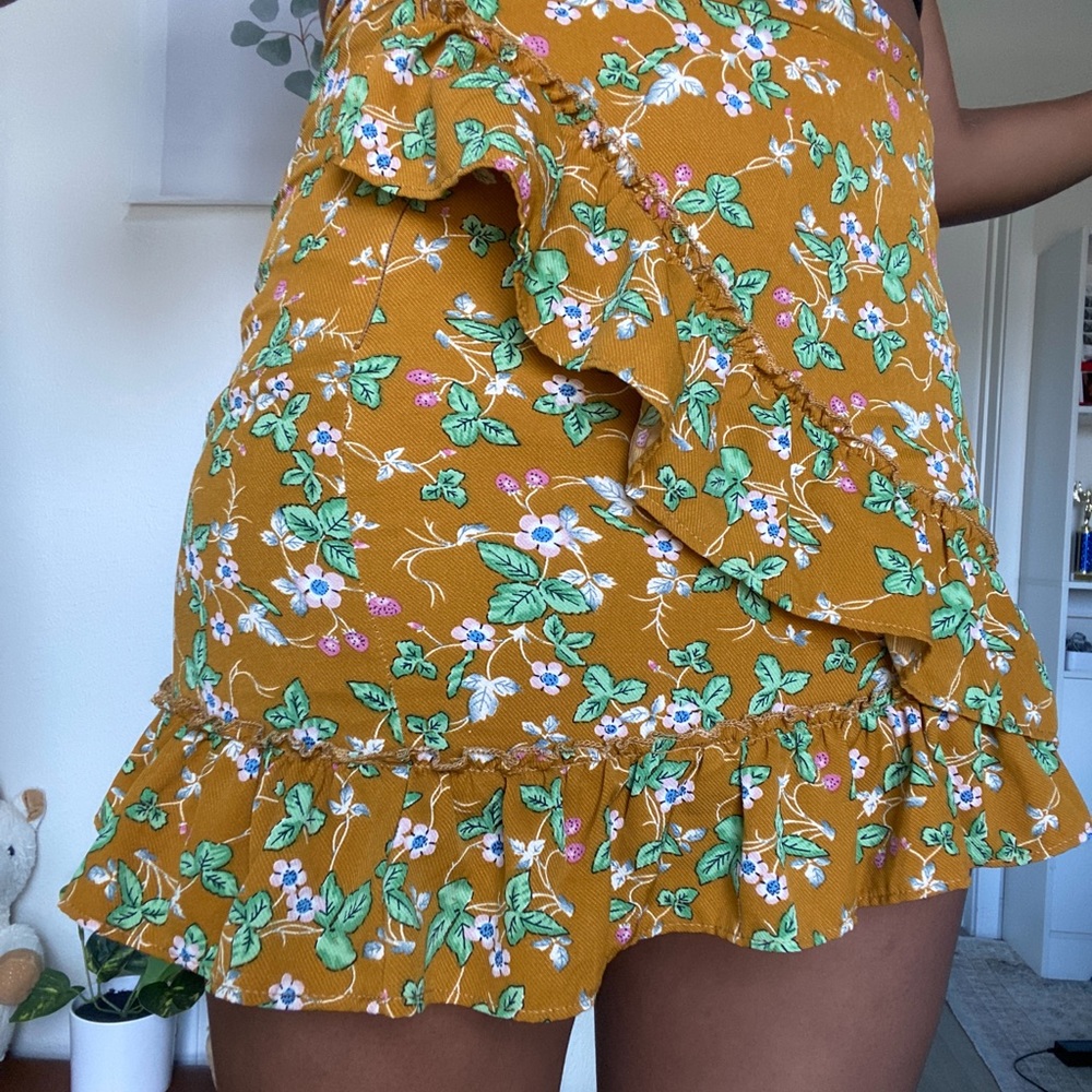 Floral Mini Skirt